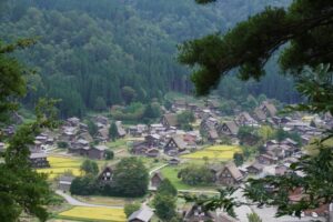 荻町城跡展望台からの眺め